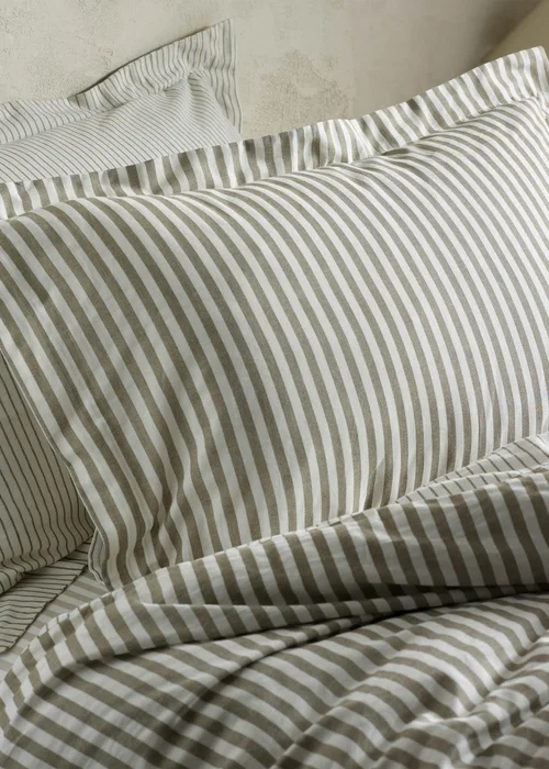 Yard Hebden Melange Stripe Pillowcase - 74cm x 50cm Image 1