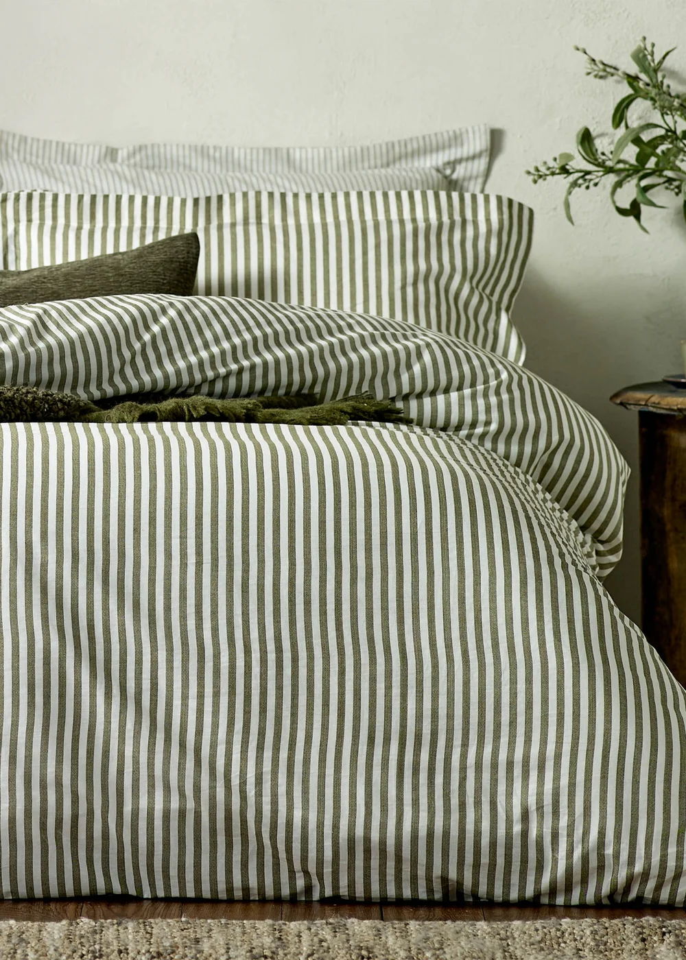 Yard Hebden Melange Stripe Pillowcase - 74cm x 50cm Image 3