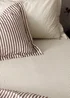 Yard Hebden Melange Stripe Fitted Sheet - Fitted Single Image 1