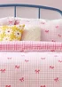 Heya Home Gingham Bows Printed Duvet Cover Set Pink - Double Image 3
