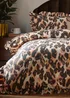 furn. Leopard Printed Frill Trim Duvet Cover Set - Single Image 3