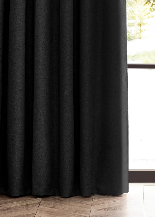 furn. Dawn 100% Blackout Thermal Pencil Pleat Curtains - 46W X 54D (117x137cm) Image 4
