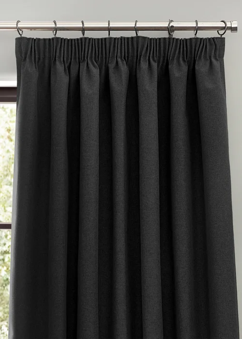 furn. Dawn 100% Blackout Thermal Pencil Pleat Curtains - 46W X 54D (117x137cm) Image 3