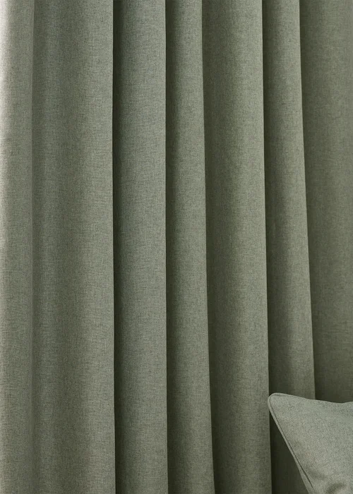 furn. Dawn 100% Blackout Thermal Pencil Pleat Curtains - 46W X 54D (117x137cm) Image 3
