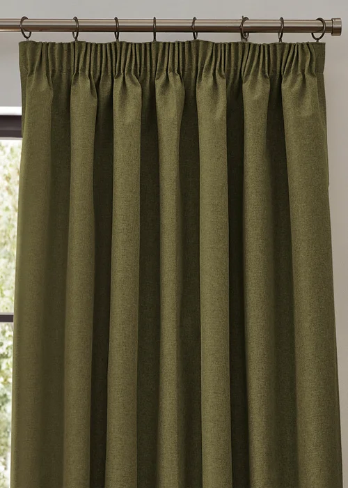 furn. Dawn 100% Blackout Thermal Pencil Pleat Curtains - 46W X 54D (117x137cm) Image 3