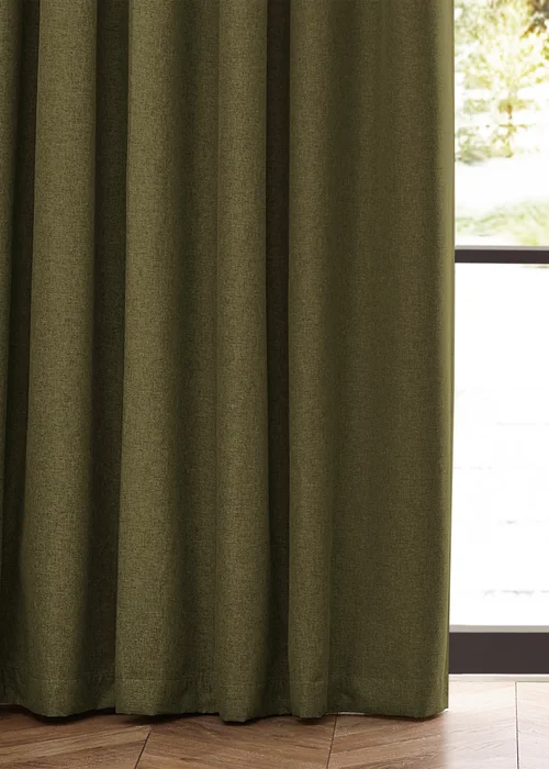 furn. Dawn 100% Blackout Thermal Pencil Pleat Curtains - 46W X 54D (117x137cm) Image 4