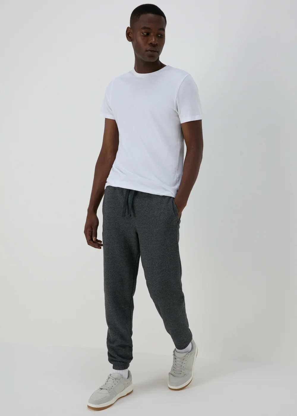 Grey Essential Cuffed Joggers - Extra small Image 1