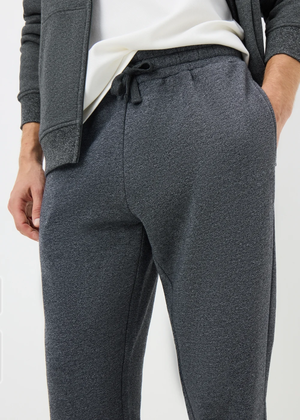 Grey Essential Cuffed Joggers - Extra small Image 2