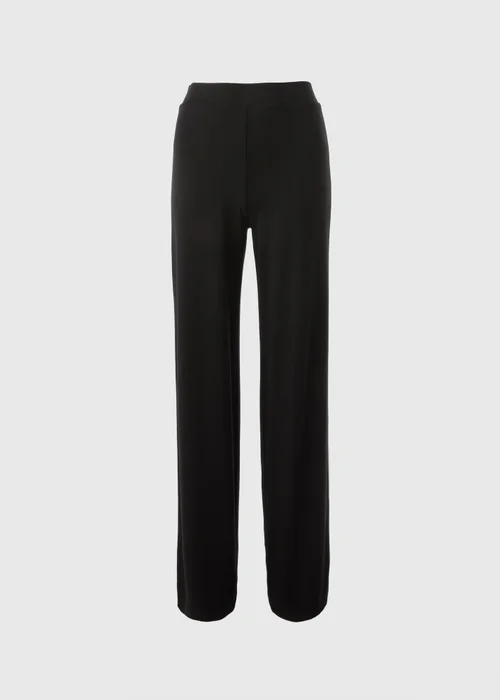Black Side Stripe Wide Leg Trousers - Size 22 33 leg Image 4