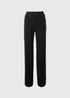 Black Side Stripe Wide Leg Trousers - Size 22 33 leg Image 4