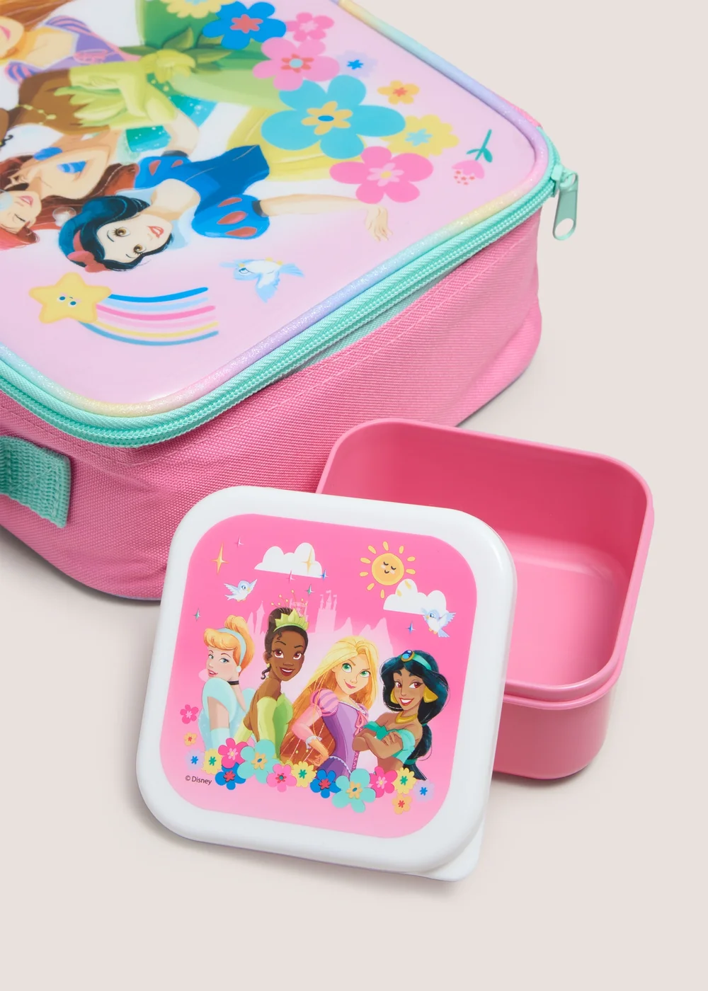 Disney Princess Pink Lunch Bag & Snack Box Image 2