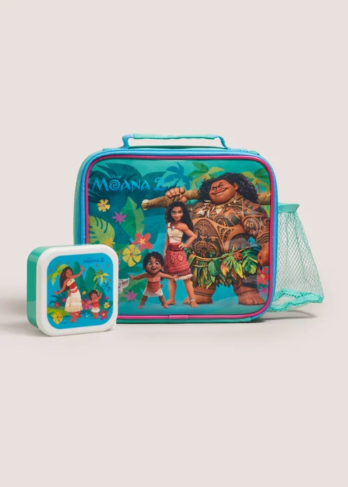 Disney Turquoise Moana Lunch Bag & Snack Box Image 1
