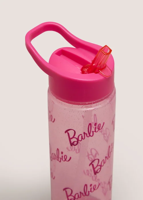 Barbie Kids Pink Water Bottle Image 2