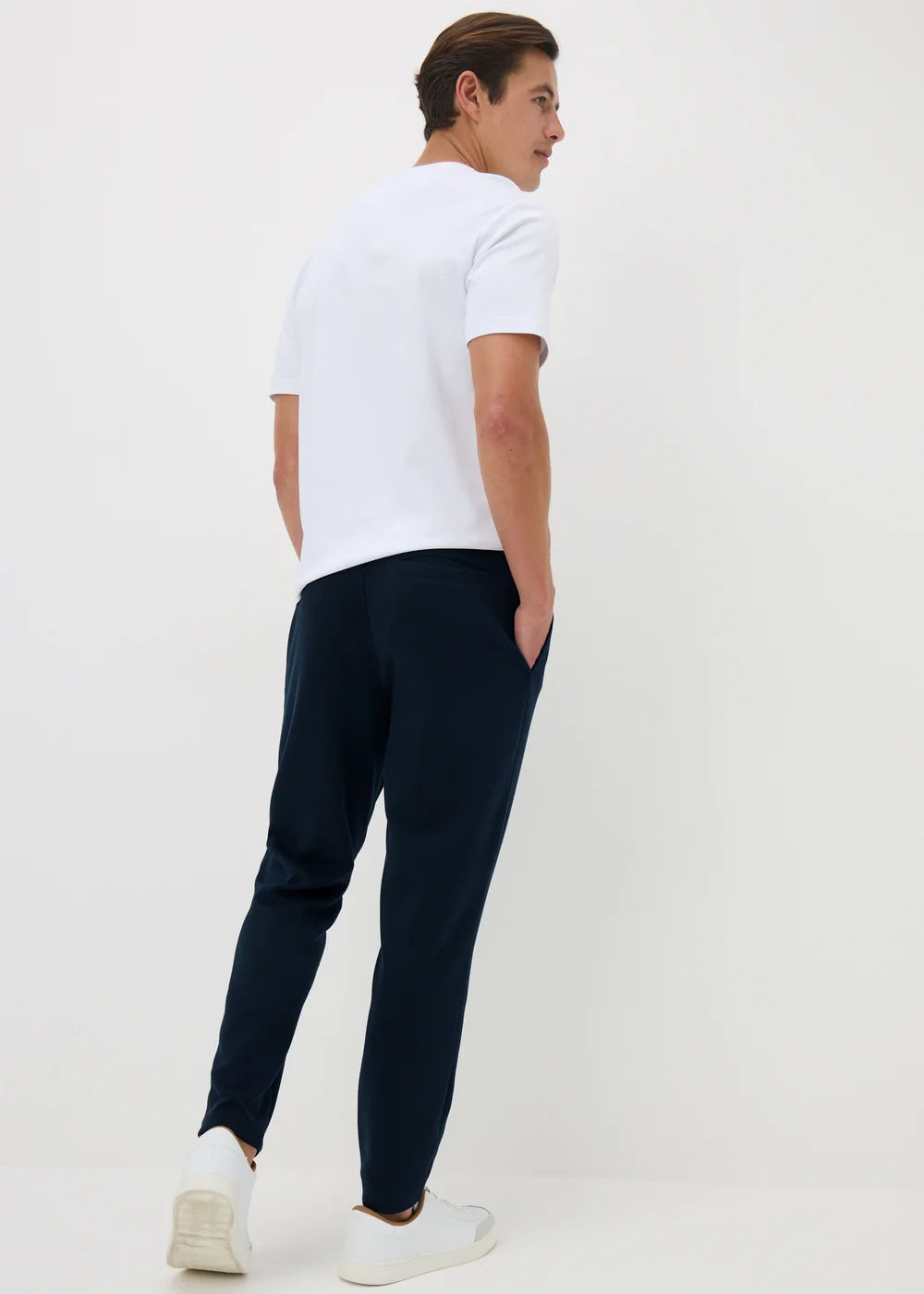 Navy Tapered Co Ord Joggers - XXXL Image 2