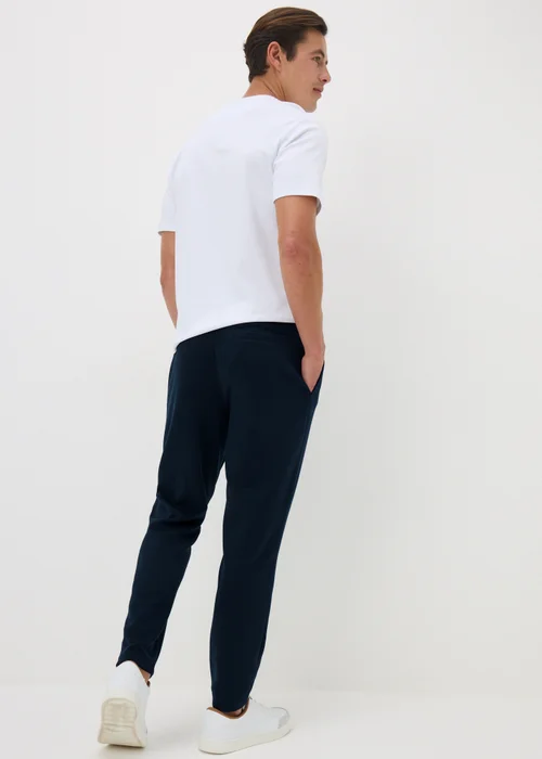 Navy Tapered Co Ord Joggers - XXXL Image 2