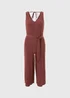Burgundy Textured Crinkle Jumpsuit - 18 Image 3
