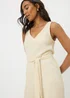 Cream Textured Crinkle Jumpsuit - 20 Image 2