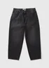 Black Barrel Leg Jeans - Size 16 29 leg Image 6