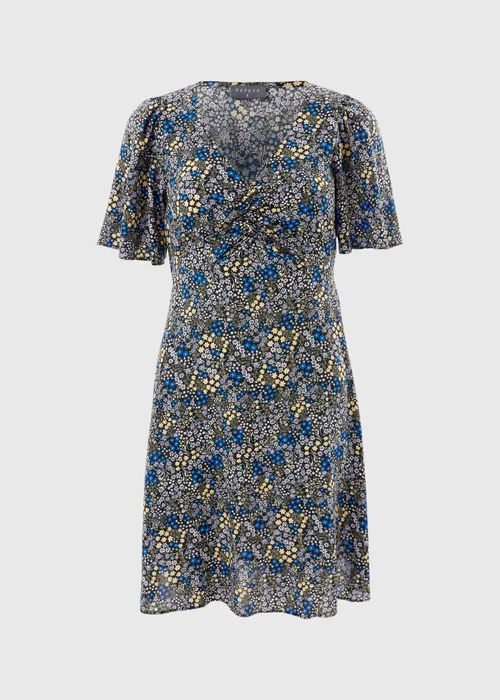 Multicolour Ditsy Floral Mini Dress - Size 26 Image 3