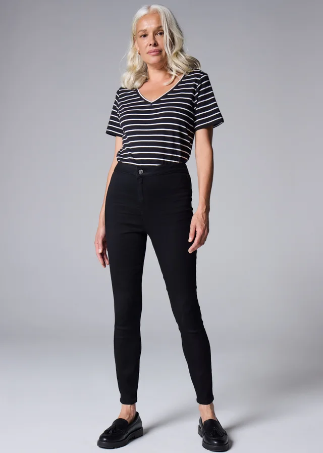 Black Jessie High Waist Skinny Jeans