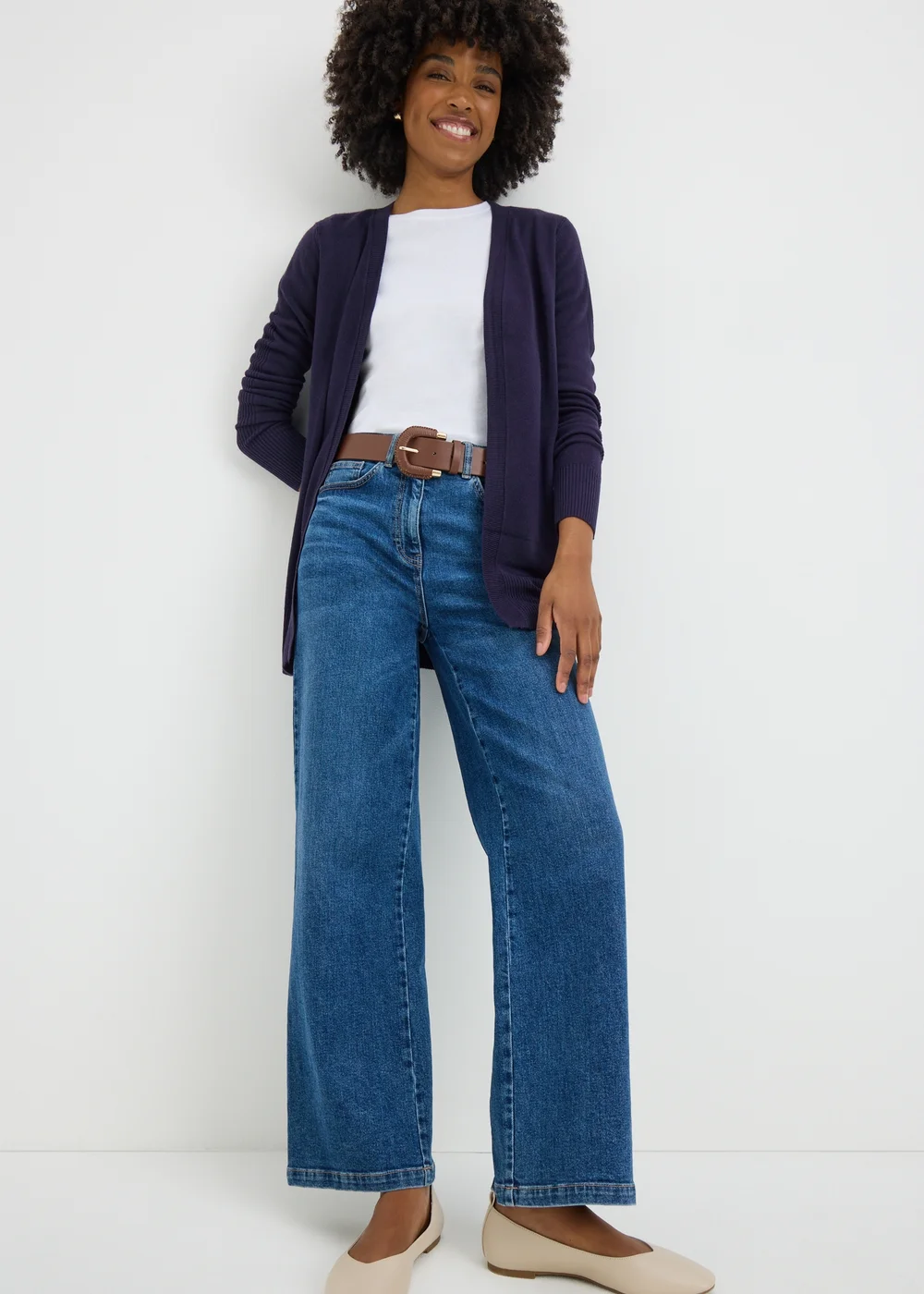 Navy Supersoft Longline Cardigan - 8 Image 2