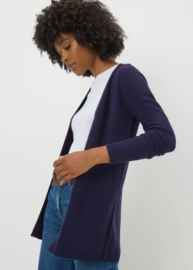 Navy Supersoft Longline Cardigan