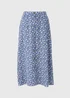 Blue Daisy Button Midaxi Skirt - Size 14 Image 3