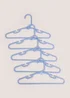 10 Pack Blue Kids Plastic Hangers Image 1