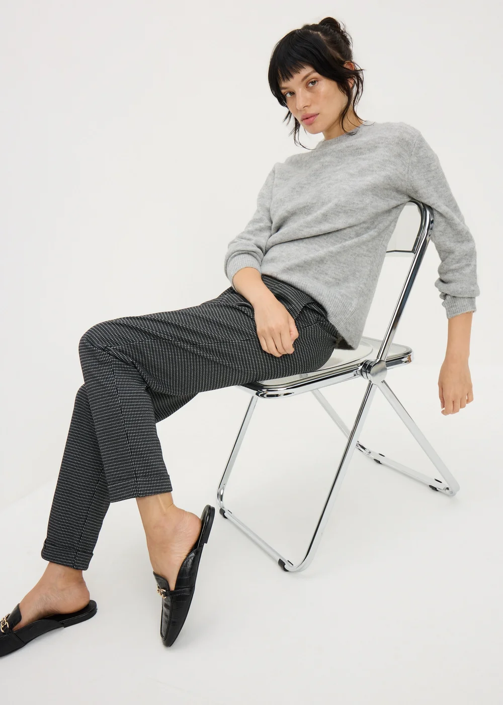 Grey Knit Jumper - XS Image 1