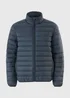 Navy Puffer Funnel Coat - M Image 3