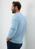 Lincoln Light Blue Lambswool Crew Neck Jumper - Extra Large Image 3