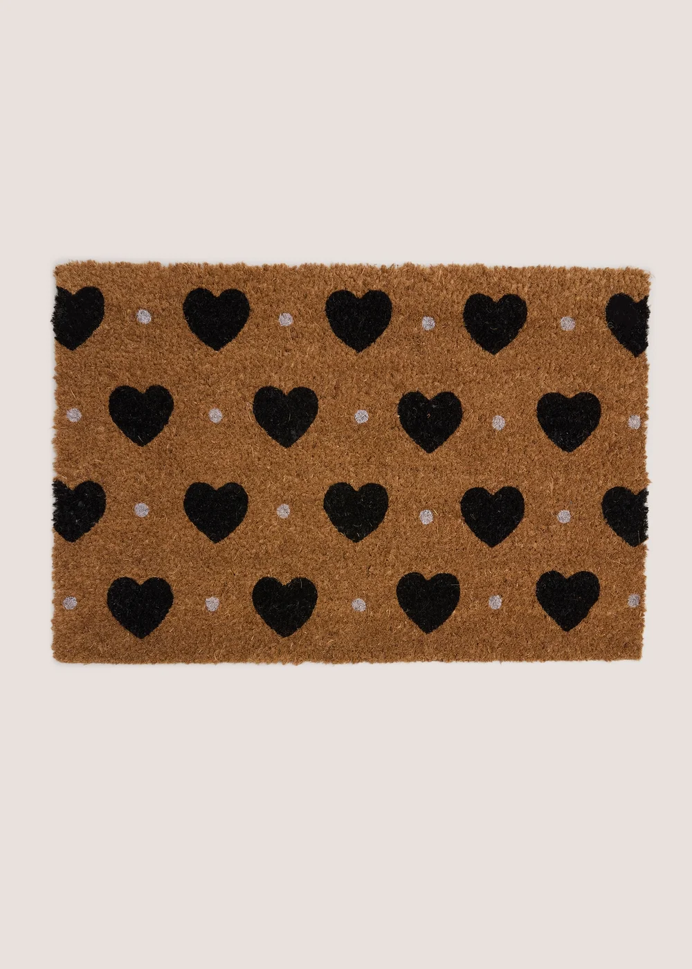 Black Heart Door Mat Image 1