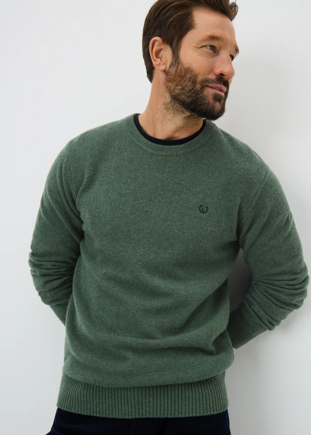 Lincoln Green Lambswool Crew Neck Jumper - XXXL Image 1