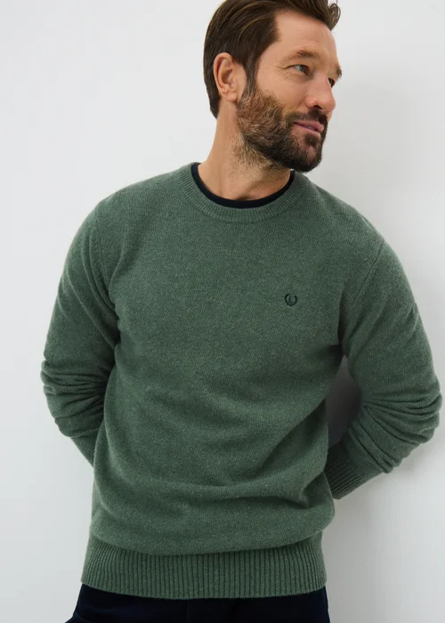 Lincoln Green Lambswool Crew Neck Jumper - XXXL Image 1
