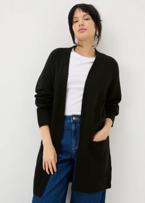 Womens Statement Black Cardigan - S Image 1