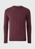Lincoln Burgundy Long Sleeve Crew Neck Jumper - XXXL Image 1