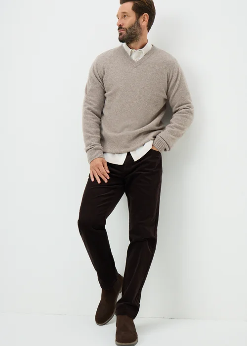 Lincoln Stone Lambswool V Neck Jumper - XXL Image 2