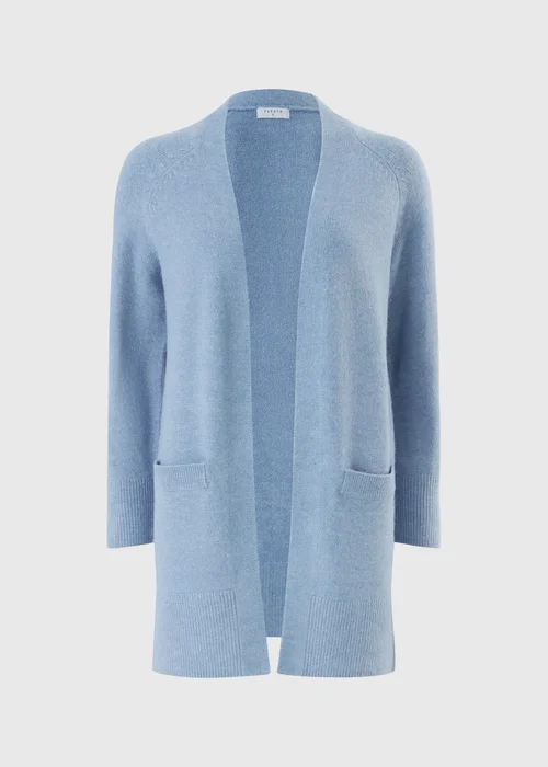 Women's Statement Denim Blue Cardigan - XS Image 4