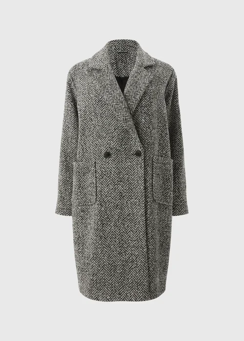 Black Textured Smart Coat - 8 Image 4