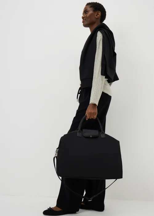 Black Nylon Weekender Bag - One Size Image 1