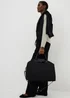 Black Nylon Weekender Bag - One Size Image 1