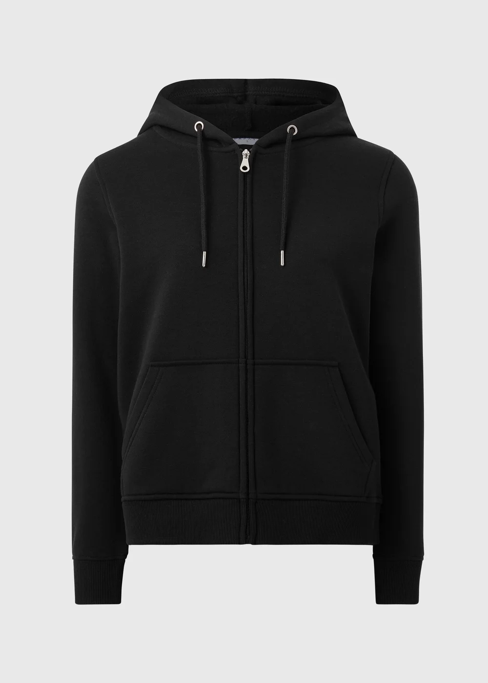 Black Zip Up Hoodie - Small Image 1