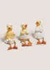 3 Piece Yellow Duck Dangly Leg Ornaments Image 1