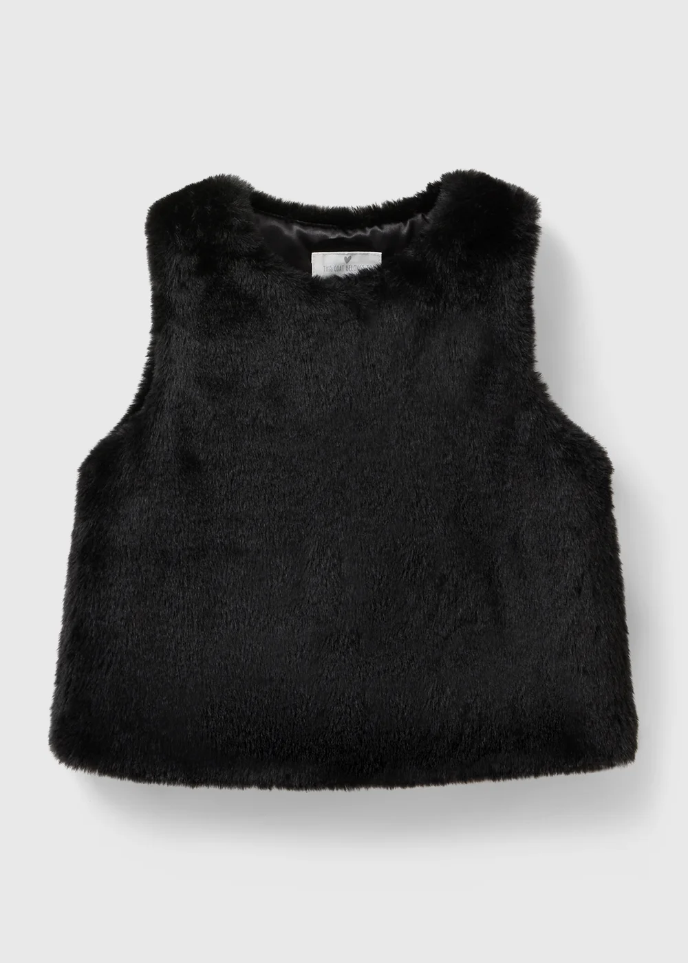 Girls Black Faux Fur Gilet (1-7yrs) - 1 to 1 half years Image 1