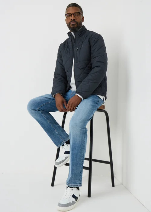 Lincoln Navy Quilted Coat - 2XL Image 2