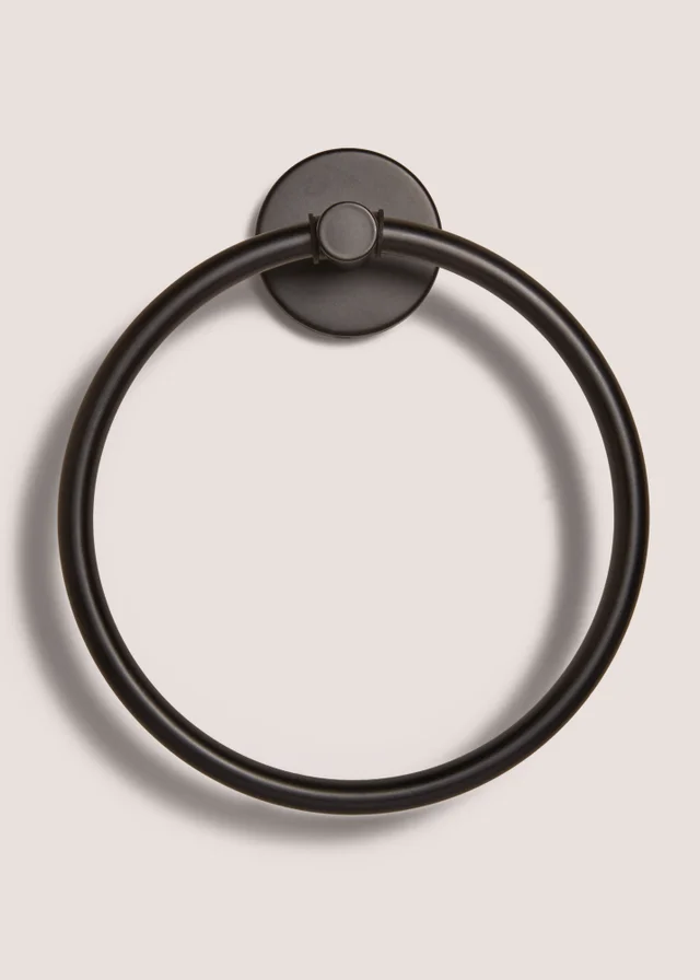Black Towel Ring