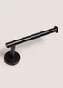 Black Wall Toilet Roll Holder Image 1