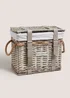 Grey Small Willow Storage Basket Image 1