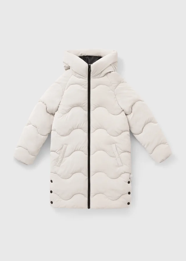 Girls Cream Padded Coat (3-15yrs)