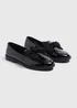 Black Bow Loafers - Size 3 Image 1